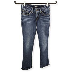 Silver Jeans Suki Slim Boot Women's W28 L31 (MEAS 27.5 X 30) Blue